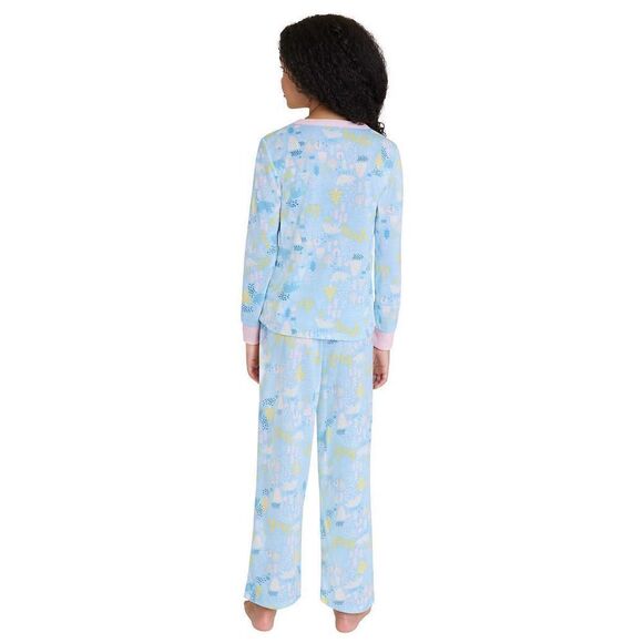 NEW! Eddie Bauer Youth 3 piece PJ Set- LS Top, Pant and Robe, Moose - Picture 6 of 14